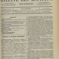 1797 - Page 1789 - Sommaire / Chronique et nouvelles scientifiques. Hôpitaux de Paris / Hôpitaux de Province / Faculté de médecine de Paris / Ministère de l’Intérieur / Nécrologie / Hôpital des Enfants-Malades