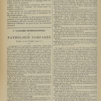 1888 - Page 1880 - Revue générale. La chorée de Sydenham ; par MM. L. Payan et Ch. Mattei... XII. Traitement / Ier Congrès international de pathologie comparée [Paris, 17-23 octobre 1912]. M. Calmette... : Tuberculoses animales et leur rôle dans la contamination de l'homme / M. H. Vallée... : Voies de pénétration du bacille de Kock dans l'organisme chez les différentes espèces / M. Louis Bory : Recherches expérimentales sur les oosporoses / M. Rappin... : Immunisation antituberculeuse / M. Paul Thaon : Pseudo-tuberculose chez le cobaye / M. Miette... : Iode colloïdal dans le traitement de la tuberculose / M. Constantin... : Iode colloïdal dans le traitement de la tuberculose / M. Constantin... : Iode colloïdal dans le traitement des tuberculoses ganglionnaires et osseuses / M. G. Rosenthal : Injection intratrachéale en thérapeutique vétérinaire et humaine / M. Chaumier... : Variole et la vaccine / MM. Boinet et Huon : Recherches expérimentales sur le variolo vaccin / MM. Dubousquet Laborderie et E. Barthélemy : Vaccine animale constitue un moyen prophylactique