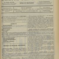 1909 - Page 1901 - Sommaire / Chronique et nouvelles scientifiques. Hôpitaux de Paris / Guerre / Société centrale de l’Association générale des médecins de France / La laïcisation des cliniques privées