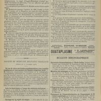1954 - Page 1946 - Sociétés savantes. Société médicale des hôpitaux. (Séance du 29 novembre 1912). Nature syphilitique de la chorée de Sydenham (?). M. Milian / Société de médecine militaire française. (Séance du 21 novembre 1912). Un cas de côtes cervicales supplémentaires avec troubles trophiques et vaso-moteurs du membre supérieur droit. M. Chanaud / Code de déontologie à l'usage des médecins militaires. M. Josse / Cerclage de la rotule au catgut / Evacuation des blessés en campagne. MM. Cahier et Rouffiandis / Bulletin bibliographique