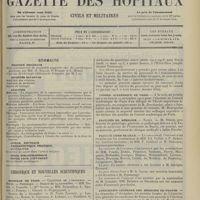 1957 - Page 1949 - Sommaire / Chronique et nouvelles scientifiques. Hôpitaux de Paris / Conseil académique de Paris / Facultés de médecine / Faculté libre de Lille / Association générale des médecins de France