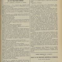 1961 - Page 1953 - Deux nouveaux cas de parotidite suppurée chez des paralytiques généraux ; par MM. R. Horand, P. Puillet et L. Morel / Clinique chirurgicale de « La joliette ». Trois cas de chirurgie abdominale d’urgence ; par M. Lop...