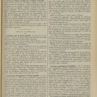 2047 - Page 2039 - Sociétés savantes. Société médicale des hôpitaux. (Séance du 6 décembre 1912 [suite]). Action de l'adonis vernalis sur la tension artérielle. M. le Professeur Lemoine... / (Séance du 13 décembre 1912). L'intestin dans la fièvre typhoïde. (A propos du procès-verbal). M. H. Triboulet / Perforations intestinales de la fièvre typhoïde. (A propos du procès-verbal). MM. Achard et Desbouis / Un cas de dysenterie amibienne autochtone. MM. Galliard et Brumpt / L'intérêt pronostique de l'azotémie. M. P. Lereboullet, à propos de la communication de M. Faure-Beaulieu