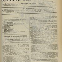 2053 - Page 2045 - Sommaire / Chronique et nouvelles scientifiques. Hôpitaux de Paris / Facultés de médecine / Jubilé du Professeur Ch. Richet / Hommage au Docteur Deny / Société française d’eugénique / Renseignements