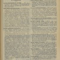 2115 - Page 2107 - Articles originaux des principales publications françaises et étrangères. Archives internationales de neurologie / Boston medical and surgical Journal / Deutsche medizinische Wochenschrift / Gazette des praticiens / Gazette hebdomadaire des sciences médicales de Bordeaux / Gazette médicale de Nantes / Journal de médecine de Bordeaux / Journal de médecine et de chirurgie pratiques / Journal de médecine interne / Journal des praticiens / Journal des sciences médicales de Lille / Journal médical de Bruxelles / Revue neurologique / Tunisie médicale / Wiener klinische Wochenschrift