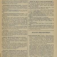 0015 - Page 3 - Chronique et nouvelles scientifiques. L'institut de puériculture des enfants assistés / Le Professeur Guido Baccelli à Paris / Une petite statistique sur le baccalauréat / Statistique / Clinique chirurgicale infantile de la Faculté / Association d'enseignement médical des Hôpitaux de Paris / Cours de perfectionnement pour les affections chirurgicales du nez, oreilles, larynx et broncho-oesophagoscopie / Chemins de fer de Paris-Lyon-Méditerranée / Bulletin bibliographique