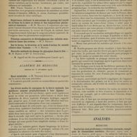 0024 - Page 12 - Sociétés savantes. Académie des sciences. (Séance du 23 décembre 1912). Essais de sérothérapie variolique. MM. Pierre Teissier et Pierre-Louis Marie / Expérience réalisant le mécanisme du passage de l'oxyde de carbone de la mère au foetus et des respirations placentaire et tissulaire. M. M. Nicloux / Académie de médecine. (Séance du 31 décembre 1912). Eaux minérales. M. Troisier / Les divers modes de contagion de la fièvre typhoïde. Les meilleurs moyens prophylactiques à leur opposer. M. Rondet... / Analyses. Médecine. Scarlatine sans prodromes, à évolution anormale, compliquée de rhumatisme scarlatin. (Ravarit. Journ. méd. et scient. de Poitiers...). [B. Gayard]