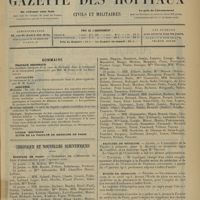0029 - Page 17 - Sommaire / Chronique et nouvelles scientifiques. Hôpitaux de Paris / Facultés de médecine / Écoles de médecine