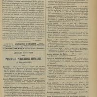 0057 - Page 45 - Analyses. Chirurgie. Excision transstomacale d'un ulcère calleux de la paroi postérieure de l'estomac. (William J. Mayo. Ann. Surg...) - Possibilité de diagnostiquer les ulcères chroniques indurés de la face postérieure de l'estomac et technique de leur excision. (John E. Summers. Journ. Amer. med. assoc...). [F. Gardner] / Articles originaux des principales publications françaises et étrangères. Aesculape / Annales d'hygiène publique et de médecine légale / Archives de médecine des enfants / Archives générales de médecine / Archives médico-chirurgicales de province / Bulletin médical / Bulletin médical de l'Algérie / Clinique / Echo médical du Nord / Gazette médicale de Nantes / Journal de médecine de Bordeaux / Journal des praticiens / Lyon médical / Presse médicale / Province médicale / Revue de psychothérapie et de psychologie appliquée / Semaine médicale