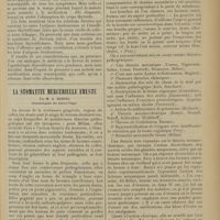 0083 - Page 71 - Adipose douloureuse avec asthénie. Action remarquable de l'opothérapie thyroïdienne ; par MM. H. Claude... A. Sézary... / La stomatite mercurielle fruste ; par M. A. Herpin...