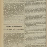 0132 - Page 120 - Notes sur l'épidémie de choléra du Constantinople de novembre-décembre 1912 ; par MM. P.-L. Simond..., et Pasteur Vallery-Radot... / Énervement, anxiété périodiques et névroses de l'estomac ; par M. R. Benon...