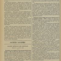 0134 - Page 122 - Énervement, anxiété périodiques et névroses de l'estomac ; par M. R. Benon... / Sociétés savantes. Société médicale des Hôpitaux. (Séance du 17 janvier 1913). Traitement de la syphilis par de nouveaux dérivés arsenicaux. MM. De Beurmann, Mouneyrat et Tanon / Syndrome d'Adams-Stokes mortel sans lésion du coeur ni du système nerveux. MM. L. Rénon, E. Géraudel et D. Thibaut, un cas de syndrome d' Adams-Stokes / Les lésions des extrémités, mains et pieds, dans la maladie de Paget. M. André Léri