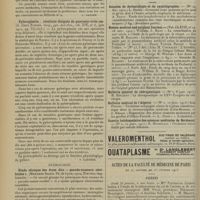 0138 - Page 126 - Analyses. Chirurgie. Résection d'estomac pour cancer (procédé de Wilms). Avantages du lever précoce. (Victor Pauchet. Soc. méd. de Picardie...). [L. Gayard] / Pyloroplastie : résultats éloignés de quarante-trois cas. (G. Grey Turner. Surg., gyn. and obst...). [F. Gardner] / Neurologie. Etude clinique des états dits « pseudo-tumeurs cérébrales ». (Mohamed Saleh, Th. de Lyon...). [L. Alquier] / Articles originaux des principales publications françaises et étrangères. Annales de dermatologie et de syphiligraphie / Boston medical and surgical Journal / Bulletin général de thérapeutique / Bulletin médical de l'Algérie / Gazette hebdomadaire des sciences médicales de Bordeaux / Actes de la Faculté de médecine de Paris du 27 janvier au 1er février 1913. Thèses