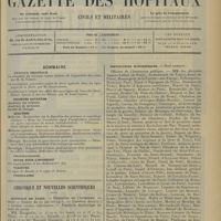 0141 - Page 129 - Sommaire / Chronique et nouvelles scientifiques. Hôpitaux de Paris / Distinctions honorifiques