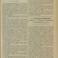 0145 - Page 133 - Puériculture. La situation du berceau comme facteur de l'asymétrie des seins ; par M. G. Variot / La vaccination préventive contre la fièvre typhoïde dans les équipages de la flotte ; par M. le Professeur Chantemesse