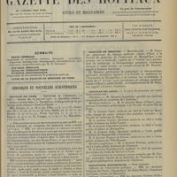 0157 - Page 145 - Sommaire / Chronique et nouvelles scientifiques. Hôpitaux de Paris / Hôpitaux de province / Facultés de médecine / Concours des Asiles / Distinctions honorifiques