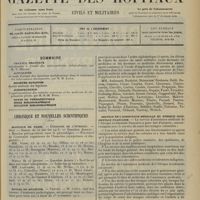 0173 - Page 161 - Sommaire / Chronique et nouvelles scientifiques. Hôpitaux de Paris / Écoles de médecine / École des Hautes-Études / Guerre / Service de l'assistance médicale en Afrique occidentale française
