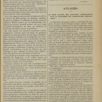 0181 - Page 169 - Introduction à l'étude des ostéo-arthrites tuberculeuses ; par M. V. Ménard... (A suivre) / Actualités. Le mode d'action des injections modificatrices dans le traitement des tuberculoses chirurgicales. [M. Lance]