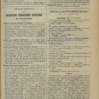 0207 - Page 195 - Memento thérapeutique. Bronchite simple / Articles originaux des principales publications françaises et étrangères. Académie royale de médecine de Belgique / Annales des maladies vénériennes / Archives de médecine et de pharmacie navales / Boston medical and surgical Journal / Bulletin médical / Clinique / Medizinische Blätter / Actes de la Faculté de médecine de Paris du 10 au 15 février 1913. Examens de doctorat / Thèses