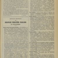 0249 - Page 237 - Livres nouveaux. La tuberculose pulmonaire. Maladie évitable. Maladie curable, par le Professeur Brunon... [B. Gayard] / Articles originaux des principales publications françaises et étrangères. Boston medical and surgical Journal / Deutsche medizinische Wochenschrift / Paris médical / Presse médicale / Progrès médical / Revue hebdomadaire de laryngologie, otologie et rhinologie / Semaine médicale / Toulouse médical