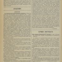 0282 - Page 270 - Sociétés savantes. Société médicale des Hôpitaux. (Séance du 7 février 1913). Dissociation de la sécrétion biliaire au cours de deux cas d'ictère catarrhal. Rétention isolée des pigments biliaires. MM. A. Brault et H. Garban / Analyses. Médecine. Les albuminuries intermittentes irrégulières. (Pierre de Saint-Avid. Th. de Paris... ; G. Steinheil, édit.). [M. Brelet] / Chirurgie. Lésions sous-cutanées de la portion sus-claviculaire du plexus brachial sans lésions osseuses : relation d'un cas d'arrachement des racines médullaires antérieures et postérieures. (Charles H. Frazier et Penn Gaskell-Skillern. Journ. amer. med. Assoc...). [F. Gardner] / Livres nouveaux. Vingt régimes alimentaires en clientèle, par le Docteur Ch. Fiessinger... [A. Gaullieur L'Hardy]