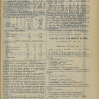 0303 - Page 291 - Chronique et nouvelles scientifiques. Union fédérative des médecins de réserve et de territoriale / La criminalité et l'alcoolisme / Statistique / Nécrologie / Hôpital Beaujon / Hôpital des Enfants-Malades / Hôpital Saint-Louis / Actes de la Faculté de médecine de Paris du 24 février au 1er mars 1913. Examens de doctorat / Thèses