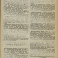 0311 - Page 299 - Sociétés savantes. Société de chirurgie. (Séance du 12 février 1913). De la sigmoïdoscopie dans les hémorragies intestinales. M. Tuffier / Société de médecine de Paris. (Séance du 7 février 1913). Des intoxications intestinales surajoutées à l'appendicite. M. Cazin / Traitement de la goutte. M. Bouloumié / Goutte et cellulite. MM. Dausset et P. Durand / Traitement de l'entérite. M. Gallois / Les huîtres et la fièvre typhoïde à Paris. M. P. Vincey / Analyses. Médecine. Sur un cas de cirrhose compliquée d'anémie pernicieuse. (Babonneix et Tixier. Gaz. méd. de Nantes...). [M. Brelet]