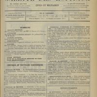 0317 - Page 305 - Sommaire / Chronique et nouvelles scientifiques. Hôpitaux de Paris / Hôpitaux de province / Commission supérieure de l'enseignement médical / Facultés de médecine / Asile d'aliénés de la Seine / Assistance médicale à domicile / Renseignements