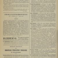 0330 - Page 318 - Livres nouveaux. Cryologie. Applications du froid à l'hygiène, aux recherches de laboratoire, à la thérapeutique, par le Docteur Lortat-Jacob... [M. Lance] / Actes de la Faculté de médecine de Paris du 24 février au 1er mars 1913. Thèses / Articles originaux des principales publications françaises et étrangères. Gazette hebdomadaire des sciences médicales de Bordeaux / Journal de médecine de Bordeaux / Journal des praticiens / Lyon chirurgical / Lyon médical / Paris médical / Province médicale / Revue hebdomadaire de laryngologie, otologie et rhinologie / Revue médicale de l'Est