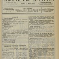 0333 - Page 321 - Sommaire / Chronique et nouvelles scientifiques. Faculté de médecine de Paris / Facultés de médecine / Écoles de médecine / École supérieure de pharmacie de Paris / Distinctions honorifiques / Les prix du XVIIe Congrès international de médecine / Renseignements