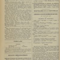 0362 - Page 350 - Revue générale. La température dans la fièvre typhoïde ; par L. Bovier et J. F. Martin... VI. Température et traitement / Formulaire. Anorexie / Bulletin bibliographique / Actes de la Faculté de médecine de Paris du 3 au 8 mars 1913. Examens de doctorat / Thèses