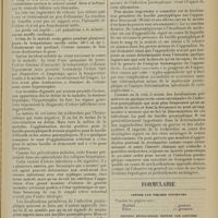 0419 - Page 407 - Les infections paratyphoïdes et leurs localisations viscérales primitives ; par M. Bourdinière... / Formulaire. Contre les piqûres d'insectes / Onction intra-anale contre les oxyures. (Journ. de méd. de Paris)