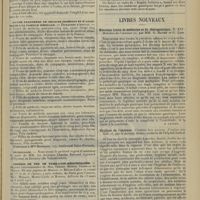 0431 - Page 419 - Chronique et nouvelles scientifiques. Les appareils « tue rats » de la marine américaine / Oeuvre parisienne de secours immédiat et d'assistance à la famille médicale / Nécrologie / Chemins de fer de Paris-Lyon-Méditerranée / Formulaire. Traitement de l'apepsie / Livres nouveaux. Nouveau traité de médecine et de thérapeutique. T. XVI. Maladies de l'estomac, par MM. G. Hayem et G. Lion. [B. Gayard] / Hygiène de l'enfance. L'enfant bien portant. L'enfant malade, par le Docteur Apert... [B. Gayard]