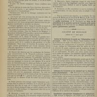 0438 - Page 426 - Sociétés savantes. Académie de médecine. (Séance du 4 mars 1913). La chirurgie de guerre dans les Balkans. M. Delorme / Nécessité de la création de sanatoriums marins pour les jeunes gens de quinze à vingt ans. M. Kirmisson / Société de biologie. (Séance du 1er mars 1913). Action du bicarbonate de soude sur l'élimination rénale provoquée. MM. Le Noir, Théry, Verpy / Influence de la marche et du sommeil sur la cholestérinémie physiologique. MM. Rouzaud et Cabanis / Insuffisance glycolytique hypophysaire et adrénalique. MM. Achard et Desbouis