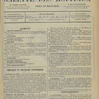 0461 - Page 449 - Sommaire / Chronique et nouvelles scientifiques. Hôpitaux de Paris / Hôpitaux de province / Guerre / Ministère du travail / Le rétablissement de l'institut de puériculture / Statistique / Renseignements