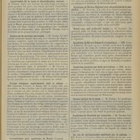 0519 - Page 507 - Sociétés savantes. Société de neurologie. (Séance du 6 mars 1913). Hérédo-ataxie cérébelleuse et atrophie papillaire héréditaire. M. Dide / Amyotrophie de la main et décalcification osseuse. M. Thomas / Quatre cas de sections nerveuses. M. Sicard / Vertige voltaïque expérimental chez le cobaye. MM. Babinski, Vincent et Barré / Laminectomie pour syndrome de Brown-Séquard. MM. Guillain et P. Duval / Syndrome de Brown-Séquard par méningo-myélite syphilitique. MM. Dejerine et Pélissier / Syndrome de Brown-Séquard avec dissociation de la sensibilité. M. Souques / Tabes avec mal perforant buccal. M. Souques / Syndrome de Brown-Séquard traumatique. MM. Long et Jumentié / Syndrome occipital par balle de revolver. MM. de Lapersonne et Velter / Clonus continu de la main. M. Trénel, le syndrome de Kojewnikoff / Syndrome de Benedikt par tubercule. M. Thomas / Un cas de syringomyélie améliorée par le radium. MM. Robin et Cawadias / Névrite ascendante traumatique. MM. Robin et Cawadias