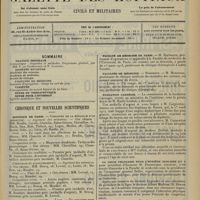 0525 - Page 513 - Sommaire / Chronique et nouvelles scientifiques. Hôpitaux de Paris / Hôpitaux de Province / Faculté de médecine de Paris / Facultés de médecine / Fondation Carnegie / La ligue française pour l'hygiène scolaire / Congrès des étudiants en médecine