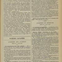 0531 - Page 519 - Gymnastique : étiquettes et méthodes. Programme général ; par MM. P. de Champtassin..., et H. Castaing... / Sociétés savantes. Académie des sciences. (Séance du 10 mars 1913). Sur la sécrétion des deux reins, comparée. MM. R. Lépine et Boulud / Action du vaccin antityphoïdique polyvalent chez les sujets en incubation de fièvre typhoïde ou infectés au cours de l'immunisation. M. H. Vincent / Académie de médecine. (Séance du 18 mars 1913). La vaccination antityphoïdique. MM. Vincent et Chantemesse / Résultats éloignés d'opérations sur les ovaires. M. Walther