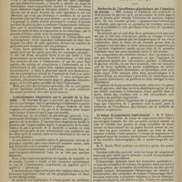 0532 - Page 520 - Sociétés savantes. Académie de médecine. (Séance du 18 mars 1913). Résultats éloignés d'opérations sur les ovaires. M. Walther / Les nouveaux procédés opératoires contre le glaucome. M. F. de Lapersonne / L'entraînement respiratoire par le procédé de la bouteille. M. Pescher / Société de biologie. (Séance du 15 mars 1913). Recherche de l'insuffisance glycolytique par l'ingestion de glycose. MM. Achard et Desbouis / Le temps de saignement expérimental. M. P. Emile-Weil