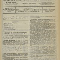 0541 - Page 529 - Sommaire / Chronique et nouvelles scientifiques. Hôpitaux de Paris / Facultés de médecine / Écoles de médecine / Asiles publics d'aliénés / Guerre / L'affectation des médecins aides-majors de réserve / La protection de la Croix-Rouge