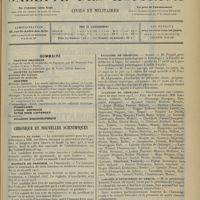 0557 - Page 545 - Sommaire / Chronique et nouvelles scientifiques. Hôpitaux de Paris / Hôpitaux de Province / Faculté de médecine de Paris / Facultés de médecine / Académie de médecine / Congrès d'orthopédie de Berlin / Distinctions honorifiques