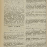 0566 - Page 554 - Diurèse et tension artérielle ; par M. Louis-Albert Amblard... / Sociétés savantes. Académie des sciences. (Séance du 17 mars 1913). Sur le traitement de la tuberculose par les microorganismes marins. M. Raphaël Dubois / Académie de médecine. (Séance du 25 mars 1913). Des remarquables effets de l'ipéca à toutes petites doses dans certains troubles digestifs tenaces de l'enfance (inappétence, constipation, atonie, dyspepsie, entérite ancienne, intoxication, etc. M. Rousseau Saint-Philippe / Opération de l'appendicite chronique. M. Dupuy de Frenelle / Traitement de l'ataxie locomotrice progressive et du tabes dorsal. M. Eugène Dupuy