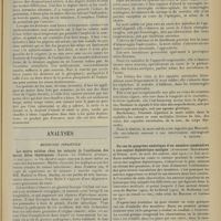 0567 - Page 555 - Sociétés savantes. Académie de médecine. (Séance du 25 mars 1913). Traitement de l'ataxie locomotrice progressive et du tabes dorsal. M. Eugène Dupuy / Analyses. Médecine infantile. Les morts subites chez les enfants (à l'exclusion des morts dites thymiques. (Lanza. La Pédiatrie pratique...). [B. Gayard] / Un cas de gangrène embolique d'un membre consécutive à une angine diphtérique maligne. (Aviragnet, Blechmann et Huber. Arch. de méd. des enfants...). [B. Gayard]