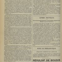 0612 - Page 600 - Pratique médicale. Le pantopon devant l'opinion médicale ; par M. Raym. Parrat / Livres nouveaux. Entretiens dermatologiques à l'Ecole Laillier (Hôpital Saint-Louis), par R. Sabouraud. [P. Gastinel] / Notes de thérapeutique. Médication préventive de l'asystolie