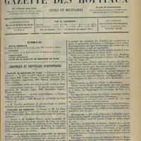 0637 - Page 625 - Sommaire / Chronique et nouvelles scientifiques. Faculté de médecine de Paris / Facultés de médecine / Le nombre des étudiants en médecine en France en 1913 / Nécrologie / Renseignements