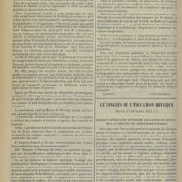 0674 - Page 662 - Le IVe Congrès international de physiothérapie à Berlin. (A suivre) / Le Congrès de l'éducation physique. [Paris, 17-20 mars 1913]. Examen critique des méthodes gymnastiques présentées au Congrès de l'éducation physique