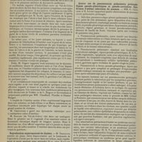 0680 - Page 668 - Sociétés savantes. Société médicale des Hôpitaux. (Séance du 4 avril 1913). Action de l'émétine dans le traitement de l'amibiase (dysenterie et abcès hépatiques d'origine amibienne). M. Dopter / Reproduction expérimentale du diabète. M. Thiroloix / A propos de l'hémispasme facial par les injections locales de sels de magnésie. MM. Sicard et Leblanc / Quatre cas de pneumococcie pulmonaire prolongée. Signes pseudo-pleurétiques et pseudo-cavitaires. Syndromes d'oedème infectieux du poumon. MM. G. Caussade et B. Logre
