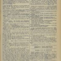0719 - Page 707 - Chronique et nouvelles scientifiques. Association générale de prévoyance et de secours mutuels des médecins de France / XXIIIe Congrès des aliénistes et neurologistes de France et des pays de langue française (Le Puy, 1er-6 août 1913) / Hospice de la Salpêtrière (service de M. le Professeur Pierre Marie) / Cours et exercices pratiques d'oto-rhino-laryngologie / Memento thérapeutique. Diarrhée verte des nourrissons / Bulletin bibliographique