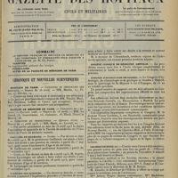 0733 - Page 721 - Sommaire / Chronique et nouvelles scientifiques. Hôpitaux de Paris / Faculté de médecine de Paris / Facultés de médecine / Académie des sciences / Préfecture de police / Société clinique de médecine mentale / Congrès d'hydrologie de Madrid / Orchestre médical