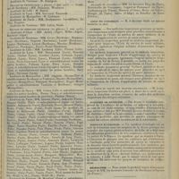 0751 - Page 739 - Chronique et nouvelles scientifiques. Facultés de médecine / Distinctions honorifiques / Asile de Lommelet / Guerre / Académie de médecine / Syndicat d'urologie / Nécrologie
